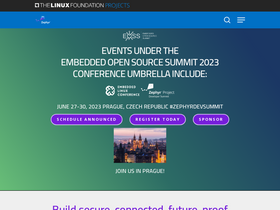 'zephyrproject.org' screenshot