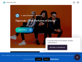 'everythingisnoise.net' screenshot