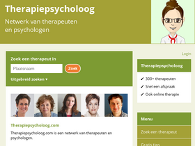 'therapiepsycholoog.com' screenshot