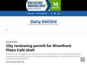 'jaxdailyrecord.com' screenshot