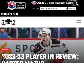 'griffinshockey.com' screenshot