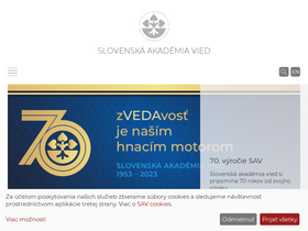 'iacs.sav.sk' screenshot