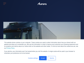 'aurora.tech' screenshot