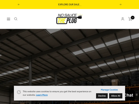 'nosaucetheplug.com' screenshot