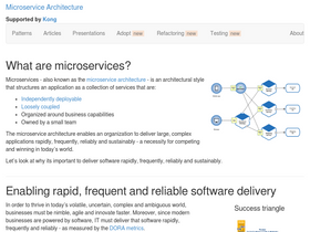 'microservices.io' screenshot