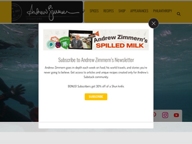 'andrewzimmern.com' screenshot