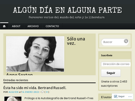 'algundiaenalgunaparte.com' screenshot