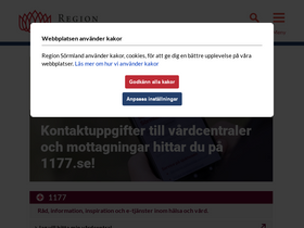 'regionsormland.se' screenshot
