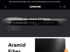 Thinborne homepage screenshot