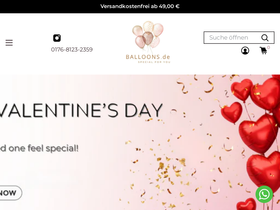 Balloons Everywhere homepage screenshot