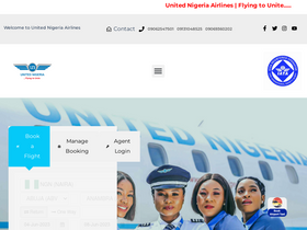 'flyunitednigeria.com' screenshot