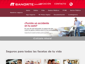 'segurosbanorte.com' screenshot