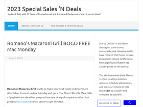 'specialsalesdeals.com' screenshot