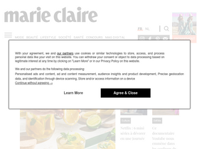 'marieclaire.be' screenshot