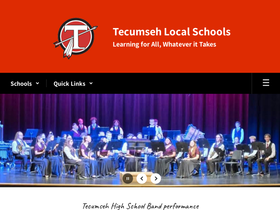 'tecumseh.k12.oh.us' screenshot