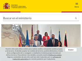 'mptfp.gob.es' screenshot