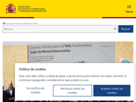 'mptfp.gob.es' screenshot