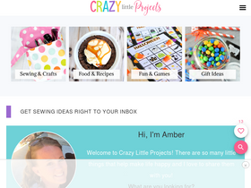 'crazylittleprojects.com' screenshot