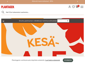 'plantagen.fi' screenshot