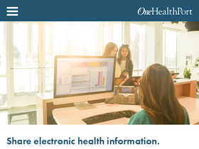 'onehealthport.com' screenshot