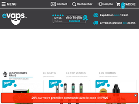 'evaps.fr' screenshot