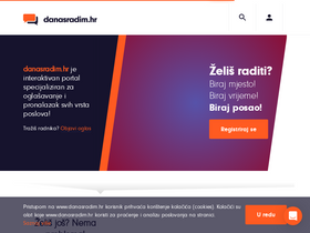 'danasradim.hr' screenshot