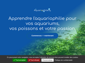 'aquariophilie.org' screenshot