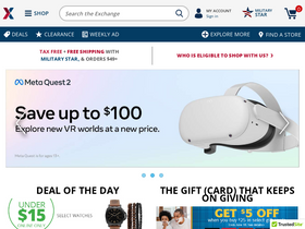 'shopmyexchange.com' screenshot