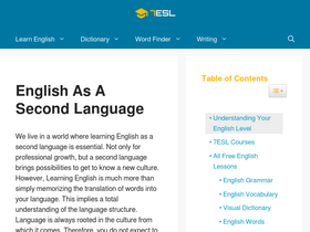 '7esl.com' screenshot