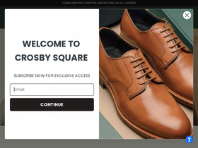 Crosby Square homepage screenshot