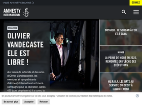 'amnesty.be' screenshot