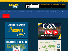 'galwaybayfm.ie' screenshot