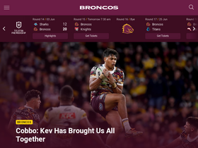 'broncos.com.au' screenshot