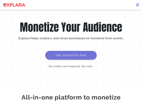 'explara.com' screenshot