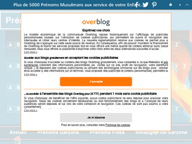 'prenoms-musulmans.com' screenshot