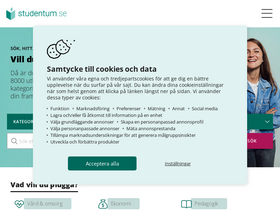 'studentum.se' screenshot