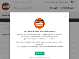 'kamera-express.be' screenshot