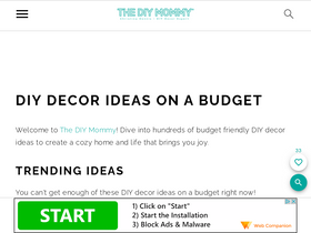 'thediymommy.com' screenshot