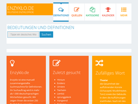 'enzyklo.de' screenshot