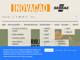 'inovacaosebraeminas.com.br' screenshot