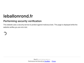 'leballonrond.fr' screenshot
