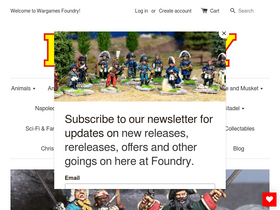 'wargamesfoundry.com' screenshot