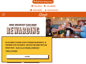 'snoozeeatery.com' screenshot