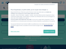 'mypum.fr' screenshot