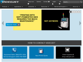 'videojet.com' screenshot