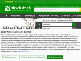 'pkwteile.ch' screenshot