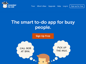 'rememberthemilk.com' screenshot