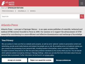 'atlantis-press.com' screenshot
