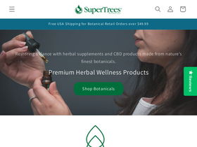 supertreesbotanicals.com homepage screenshot