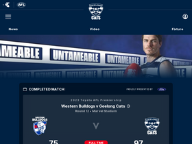 'geelongcats.com.au' screenshot